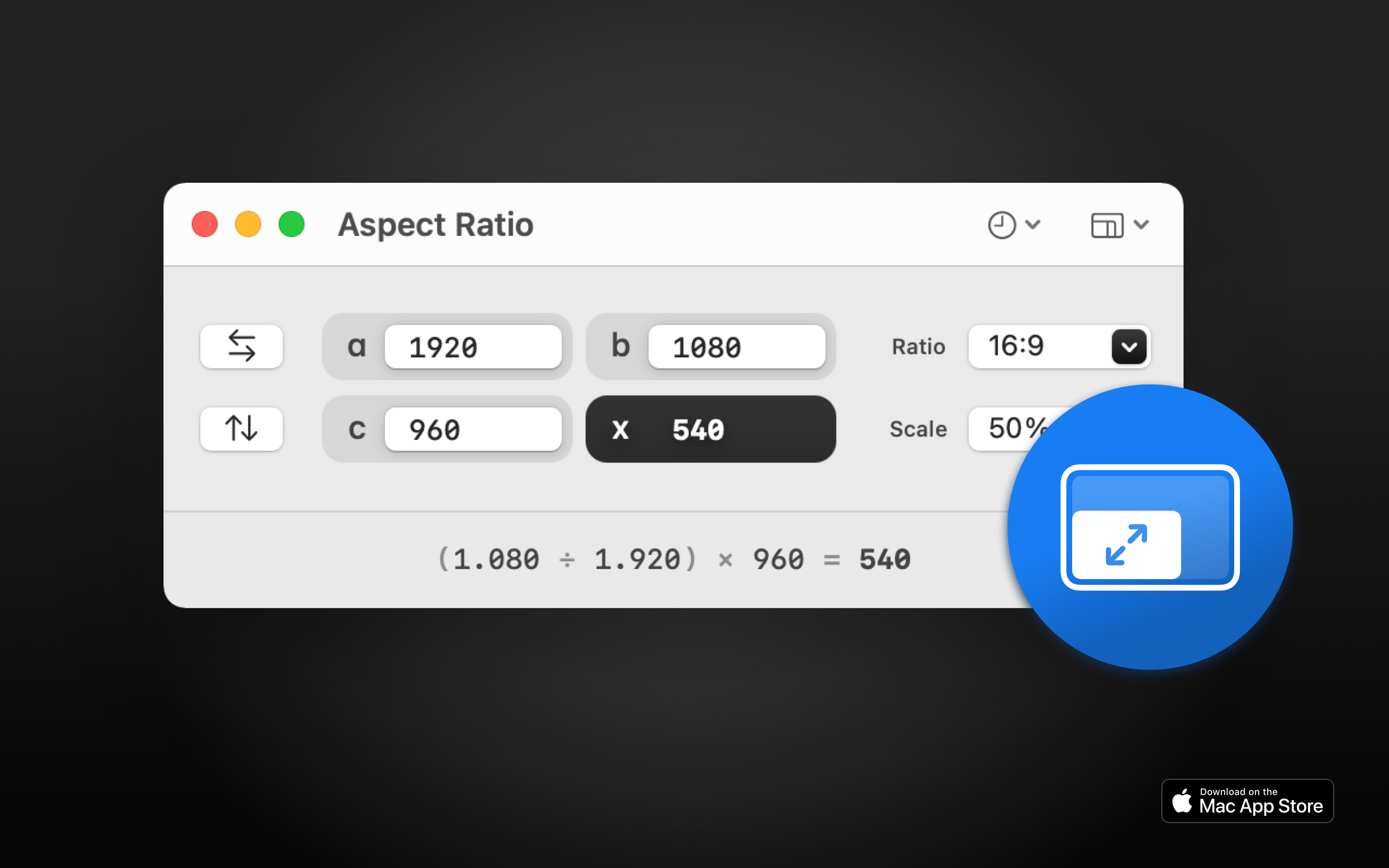 aspect ratio resolution calculator